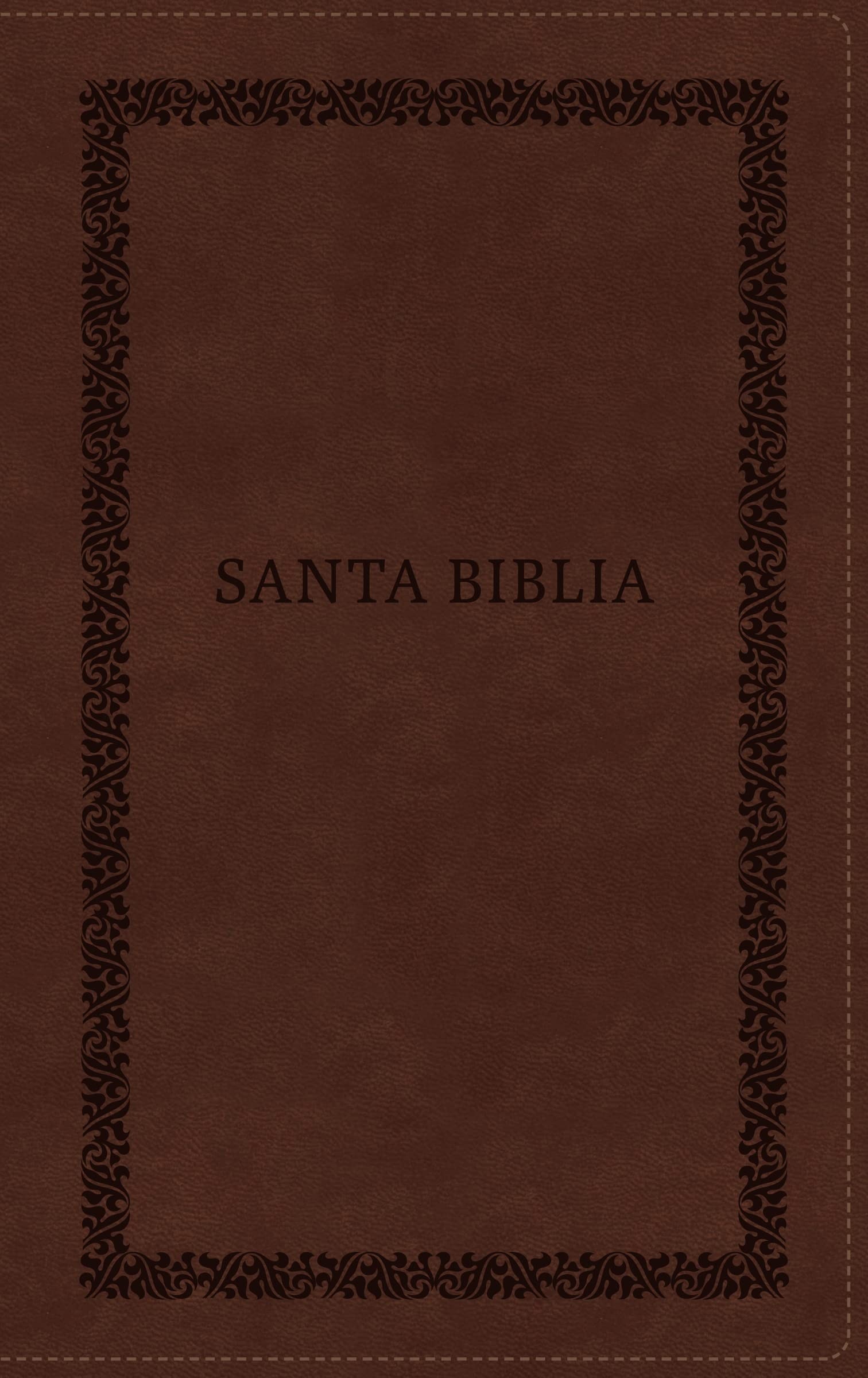 Biblia manual. Edición Tierra Santa. Letra grande. Ultrafina. 2 tonos.Café. Cremallera - RVR60