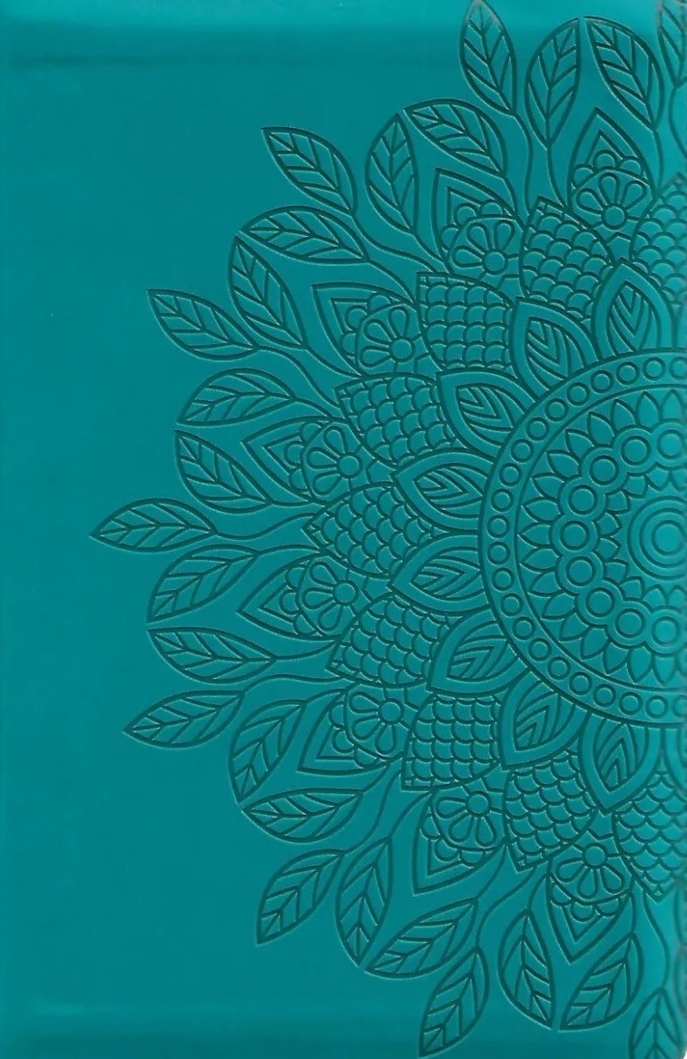 Biblia manual. Letra grande. 2 tonos. Turquesa. Cremallera. Índice - RVR60