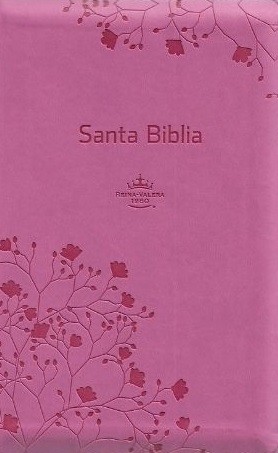 Biblia manual. Letra grande. 2 tonos. Rosado. Cremallera. Índice - RVR60