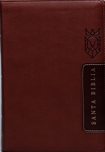 Biblia manual. Letra grande. 2 tonos. Café. Cremallera. Índice - RVR60