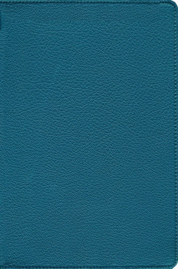 Biblia grande. Colección Deluxe. Letra grande. Piel genuina. Verde turquesa - RVR60