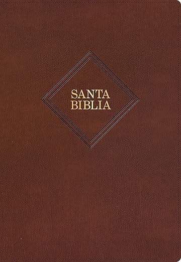 Biblia súper grande. Letra súper gigante. Piel especial. Marrón - RVR60