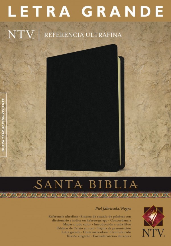 Biblia ultrafina. Letra grande. Piel especial. Negro - NTV