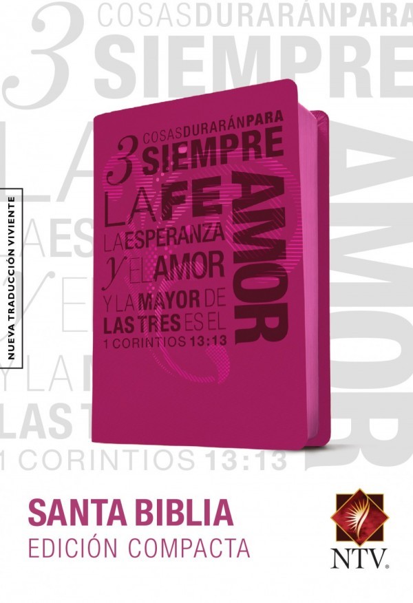 Biblia edición compacta. 1 Corintios 13. 2 tonos. Rosa - NTV