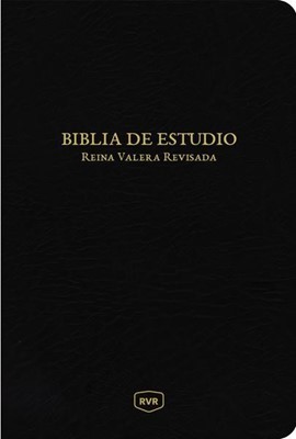 Biblia de estudio RVR. Piel especial. Negro - RVR77