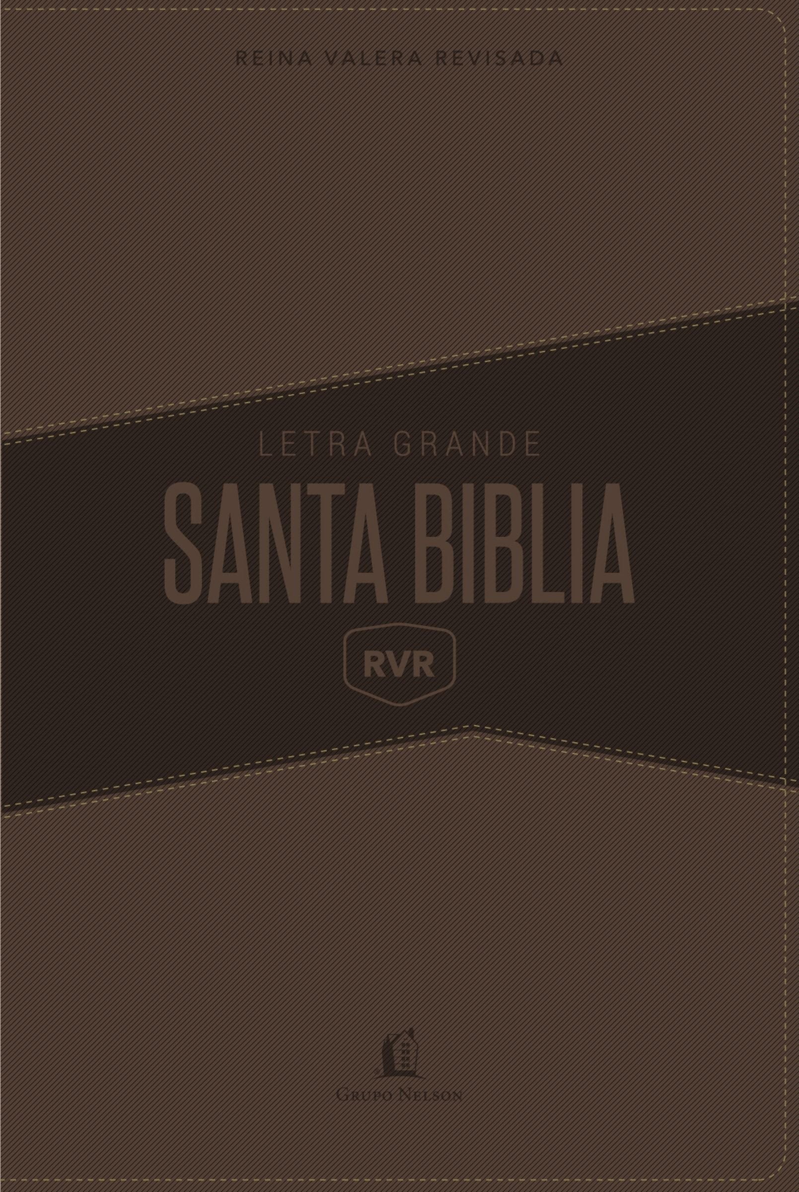 Biblia grande. Letra gigante. 2 tonos. Marrón - RVR77