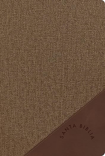 Biblia manual. Letra grande. Imitación piel. 2 tonos. Café. Índice - RVR60