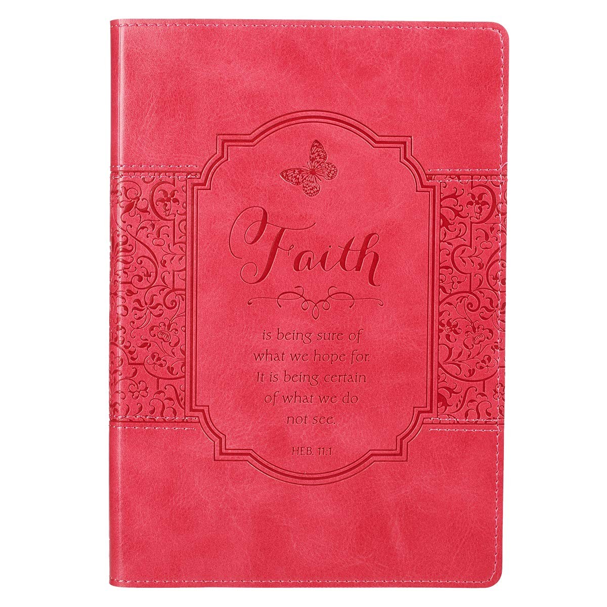 Diario Hebreos 11:1. 2 tonos. Rosa