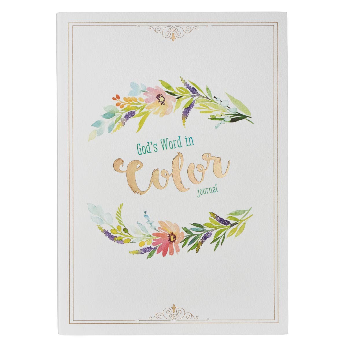 Diario Gods Word in color. 2 tonos. Flores