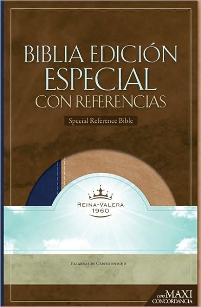 Biblia maxi concordancia y referencias. Imit. piel. Tostado/azul - RVR60