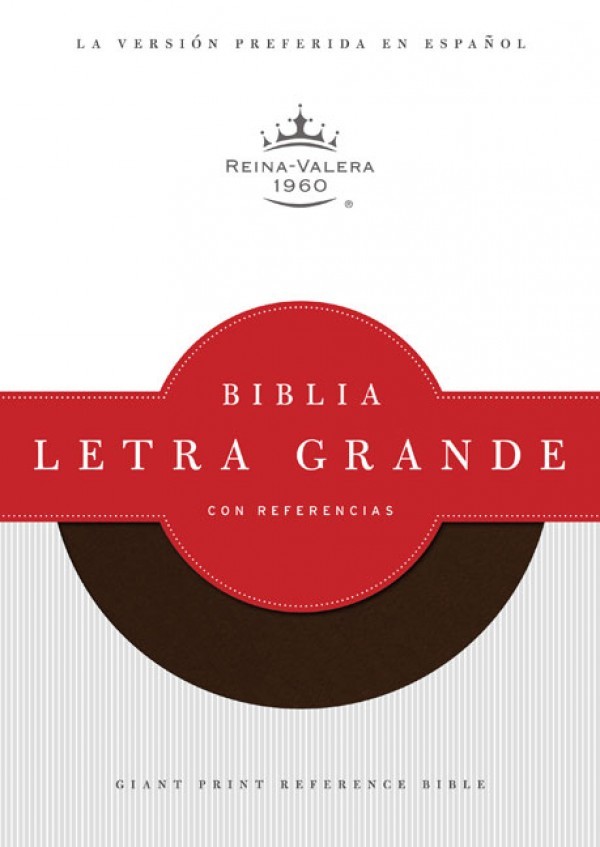 RVR 1960 Biblia Letra Grande con Referencias, chocolate símil piel