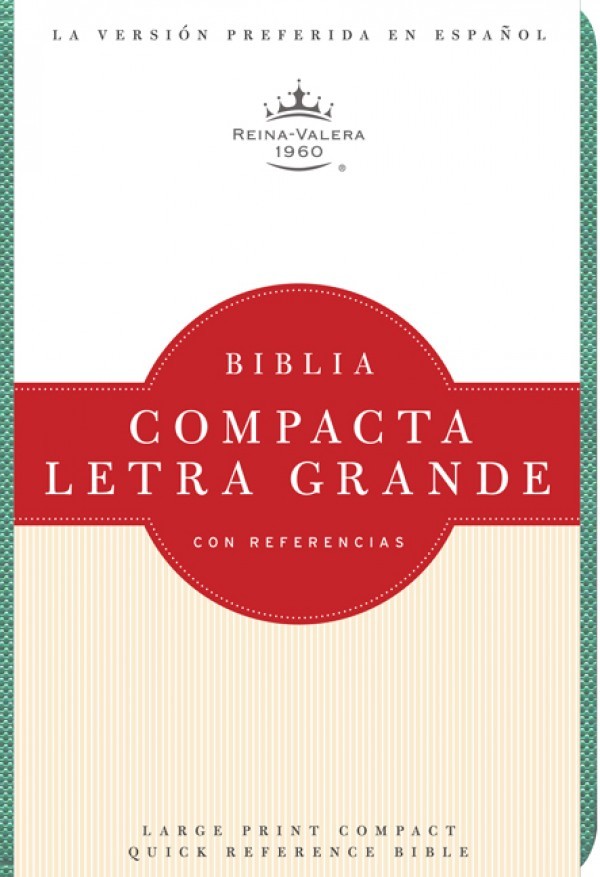 RVR 1960 Biblia Compacta Letra Grande, turquesa imitación piel