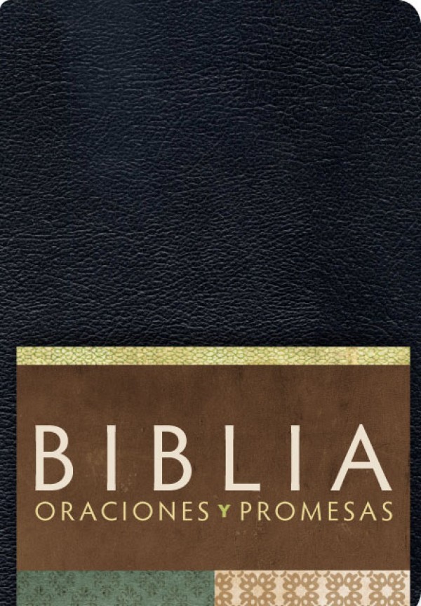 RVC Biblia Oraciones y Promesas - Negro imitación piel