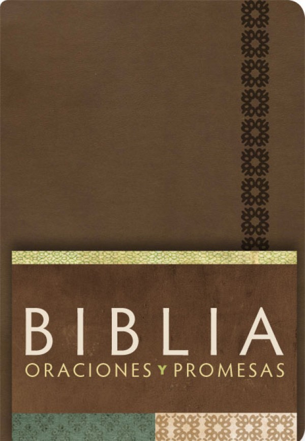 RVC Biblia Oraciones y Promesas - Canela símil piel con índice