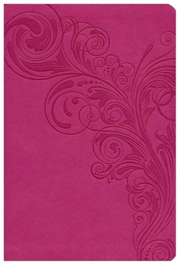 Biblia grande. Letra gigante. 2 tonos. Rosa. Índice - KJV (inglés)