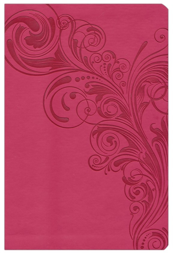 Biblia grande. Letra gigante. 2 tonos. Rosa - KJV (inglés)