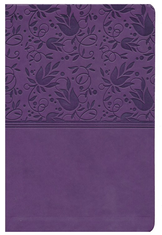 Biblia manual. Letra grande. 2 tonos. Violeta. Índice - KJV (inglés)