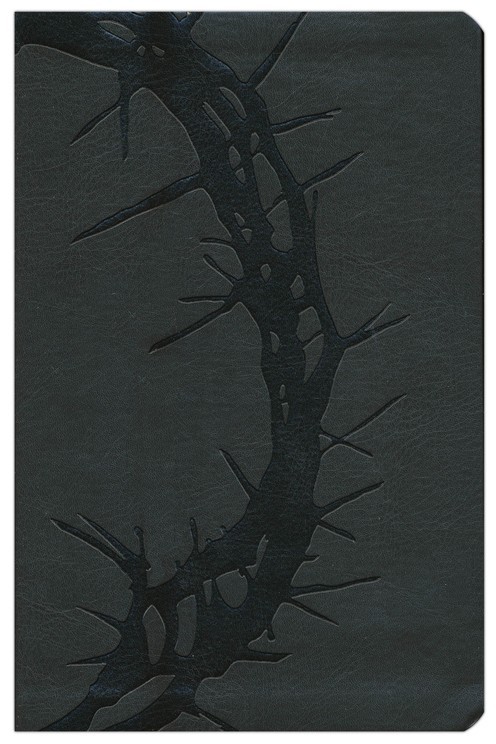 Biblia manual. Letra grande. 2 tonos. Carbón - KJV (inglés)