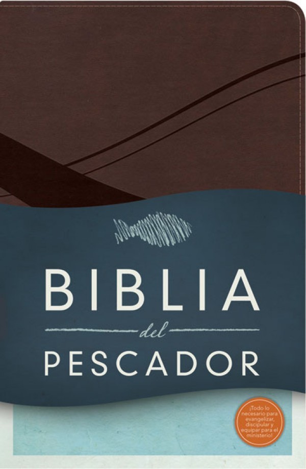 RVR 1960 Biblia del Pescador, chocolate símil piel