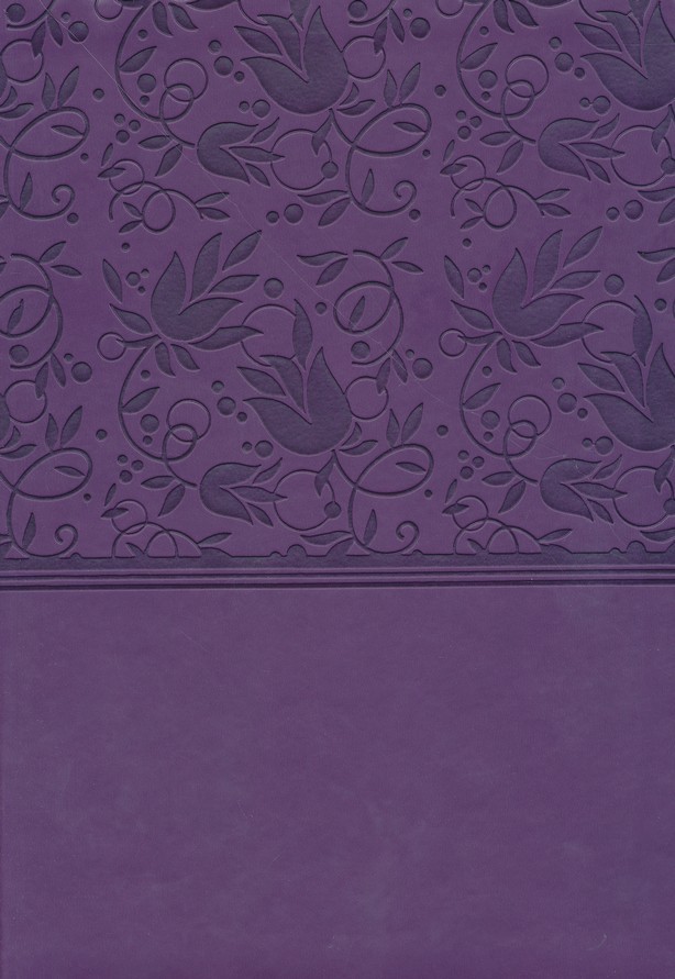 Biblia súper grande. Letra súper gigante. 2 tonos. Violeta - KJV (inglés)