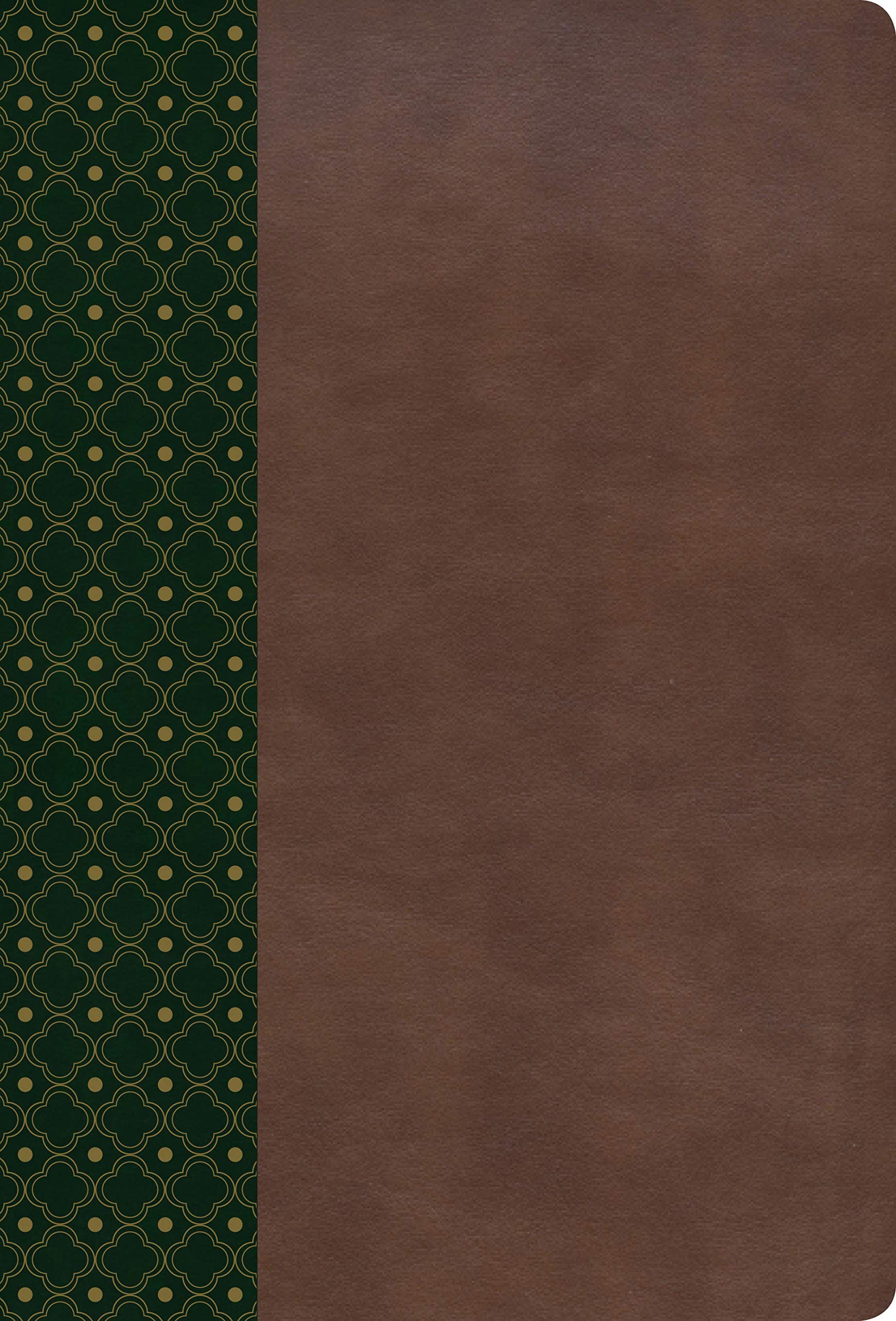 RVR 1960 Biblia de Estudio Scofield, verde oscuro/castaño símil piel