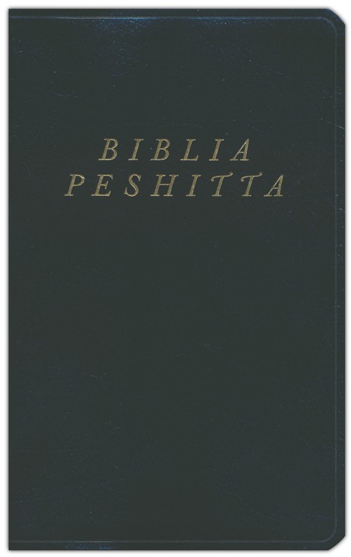 Biblia Peshitta, negro imitación piel