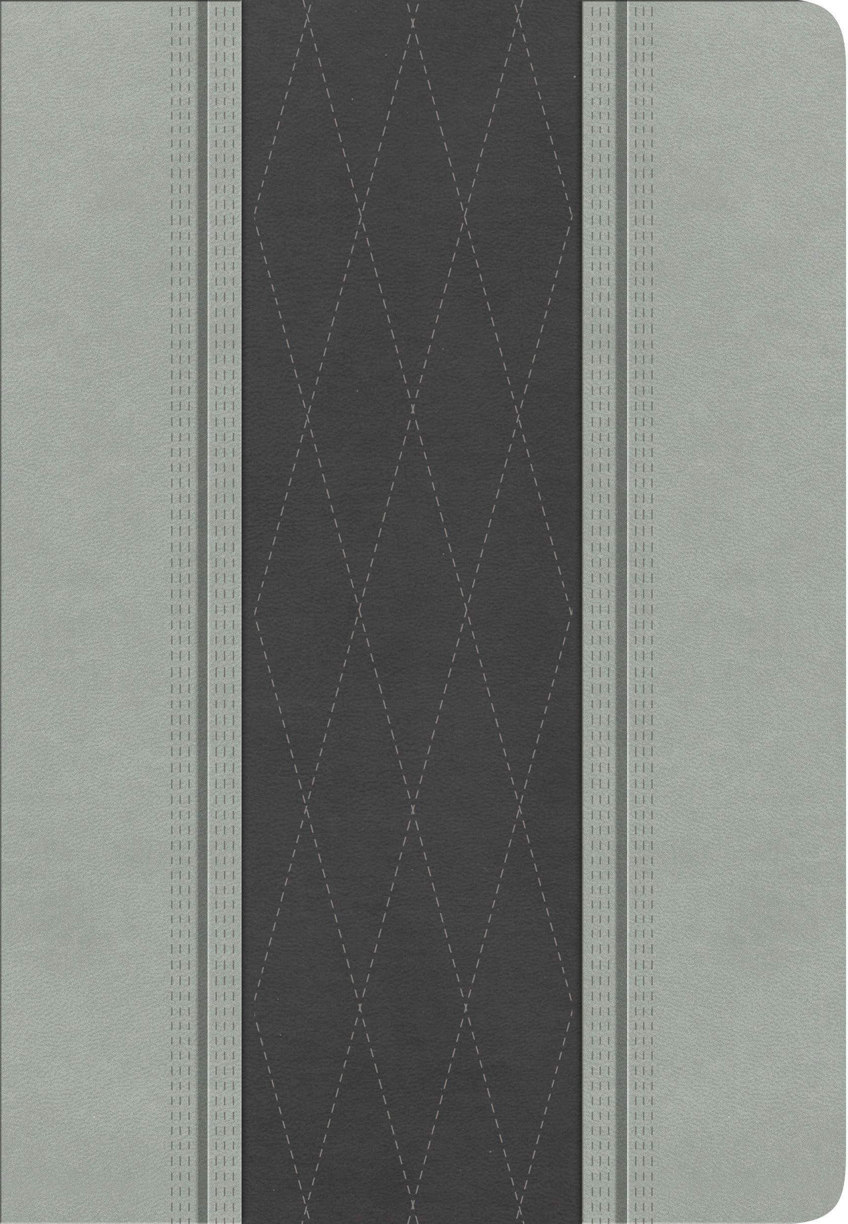 RVR 1960 Biblia Letra Grande Tamaño Manual, gris claro/gris carbón símil piel