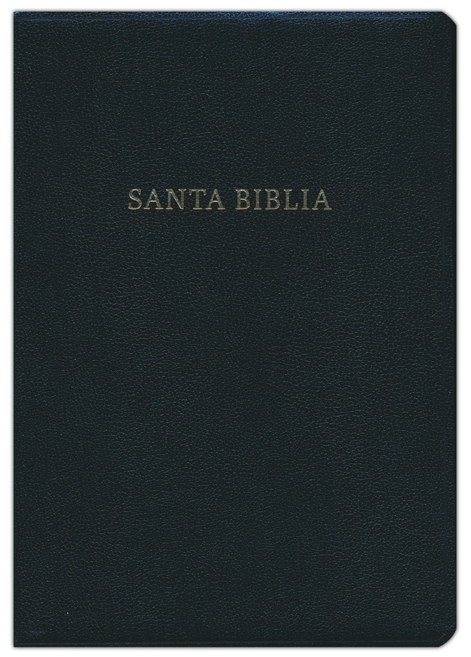 RVR 1960 Biblia Letra Súper Gigante, negro imitación piel con índice