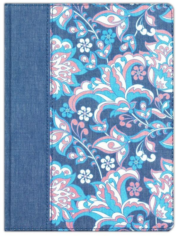 RVR 1960 Biblia de apuntes, edición ilustrada, tela en rosado y azul