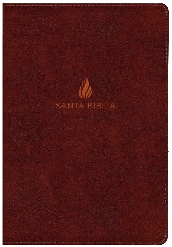 Biblia súper grande. Letra súper gigante. Piel especial. Marrón. Índice - NVI