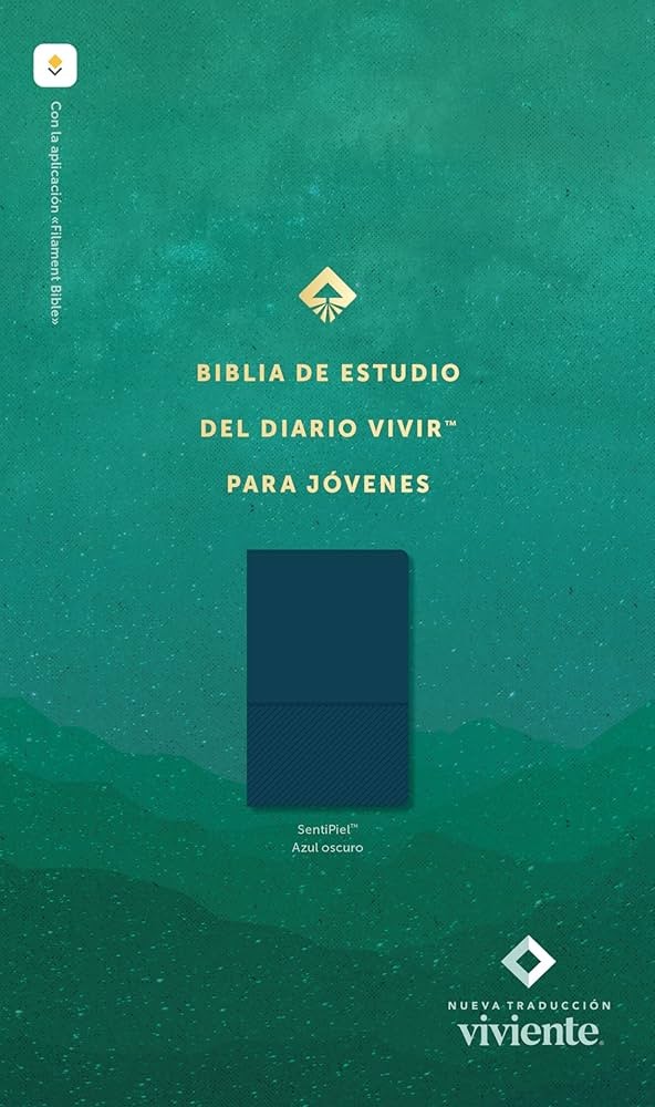 Biblia de estudio del diario vivir para jóvenes. Imitación piel. Azul - NTV
