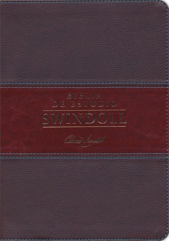 Biblia de estudio Swindoll. 2 tonos. Marrón - NTV