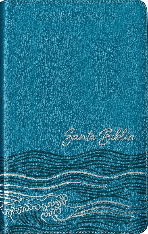 Biblia manual. Ultrafina. 2 tonos. Océano. Cremallera - NTV