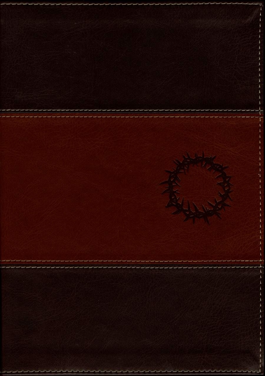 Biblia de estudio del diario vivir. Letra grande. 2 tonos. Café/café claro - NTV