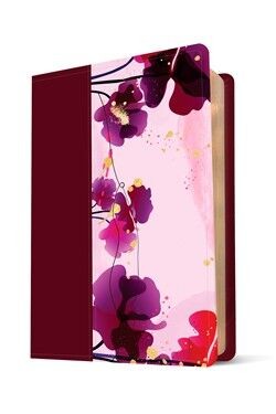Biblia edición personal. Letra grande. 2 tonos. Jardín morado - NTV