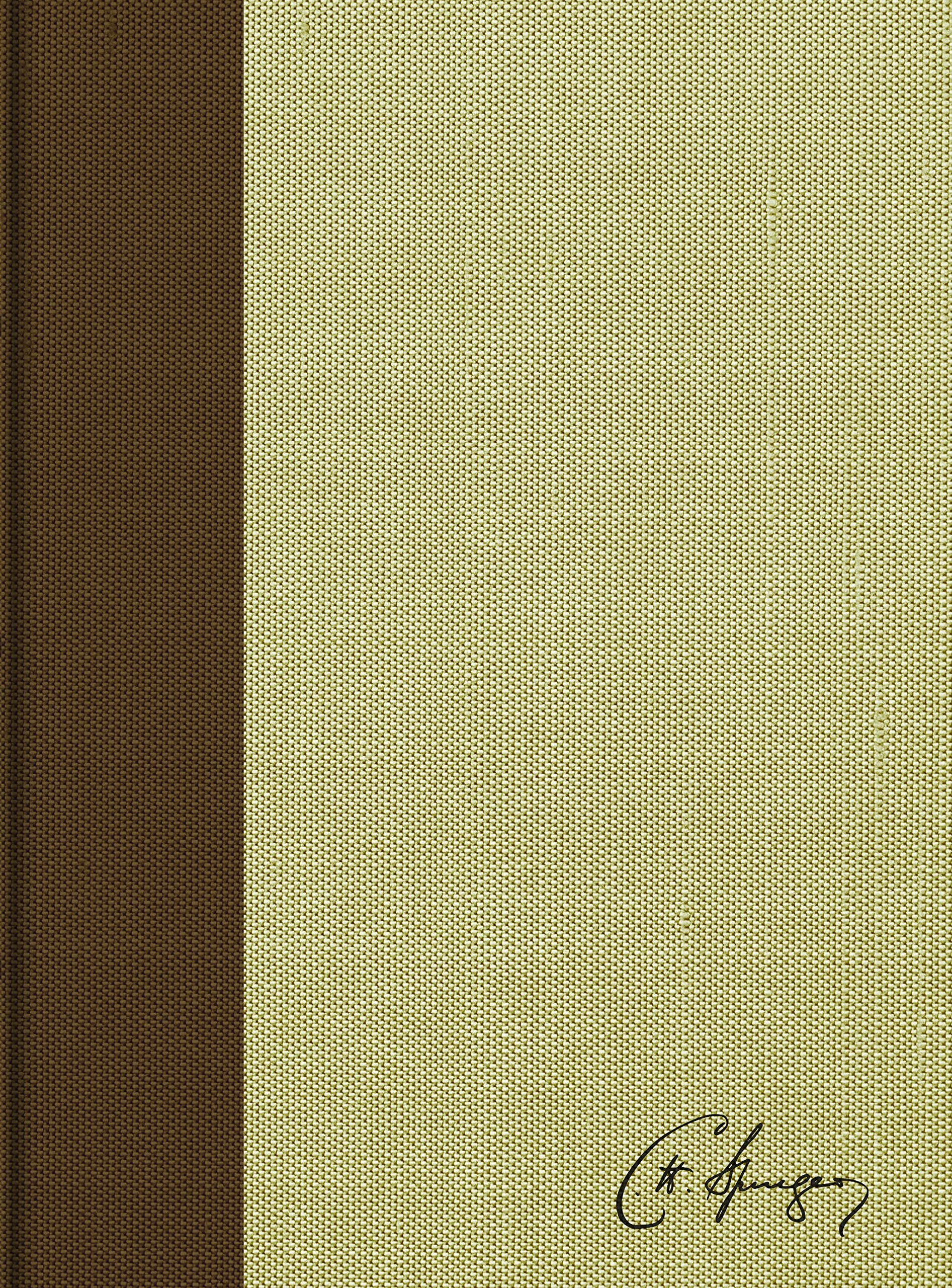 Biblia de estudio Spurgeon. Tapa dura entelada. Marrón/ocre - RVR60