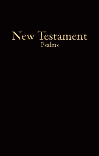 Nuevo Testamento económico con Salmos. Imitación piel. Negro - KJV (inglés)