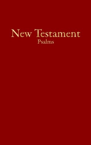 Nuevo Testamento económico con Salmos. Imitación piel. Rojo - KJV (inglés)