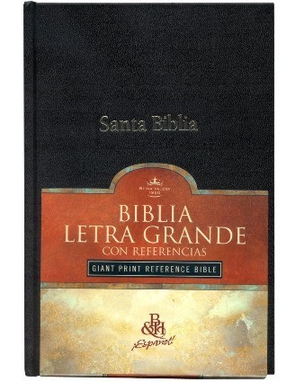 RVR 1960 Biblia Letra Grande con Referencias, negro tapa dura con índice