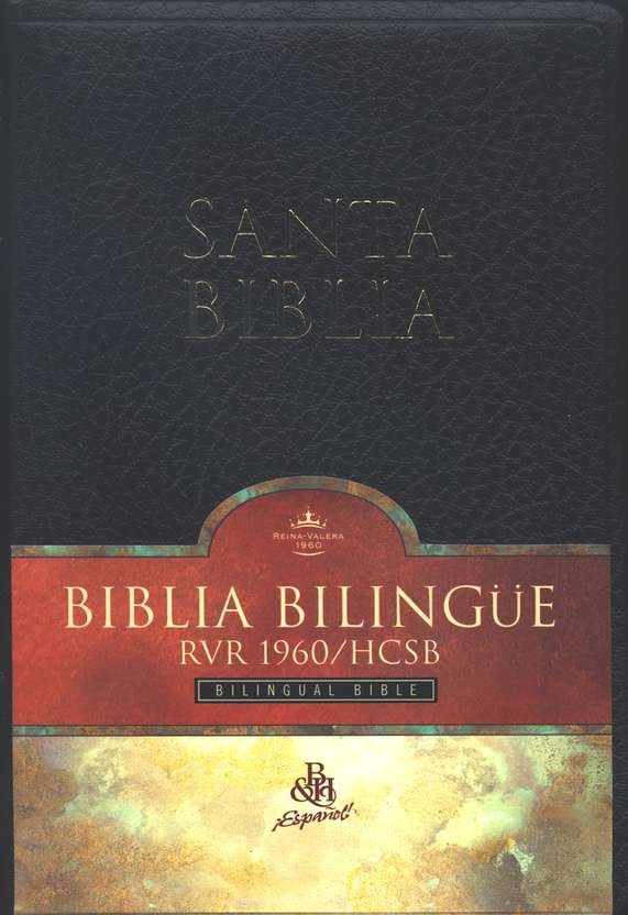 Biblia bilingüe. Imitación piel. Negro - RVR60/HCSB