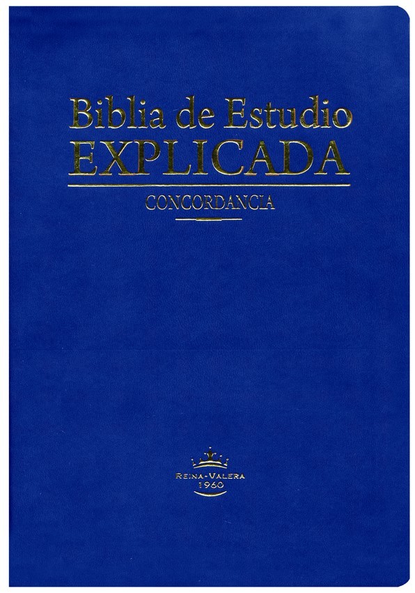 Biblia de estudio explicada. Piel especial. Azul. Índice - RVR60