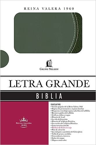 Biblia letra grande. Imitación piel. 2 tonos. Gris - RVR60