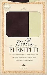 Biblia plenitud. Tamaño manual. 2 tonos. Marrón/crema - RVR60