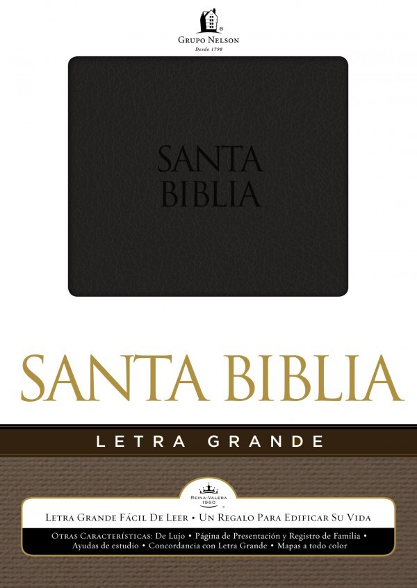 Biblia letra grande. 2 tonos. Negro - RVR60