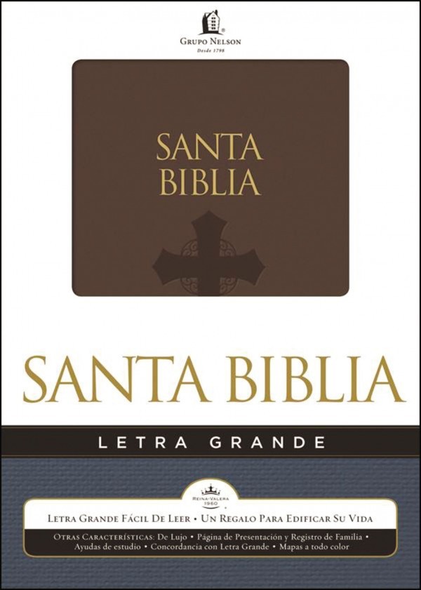 Biblia letra grande. 2 tonos. Marrón - RVR60