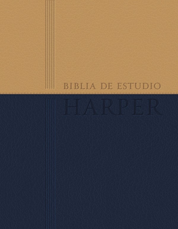 Biblia Harper. 2 tonos. Azul/marrón. Índice - RVR60