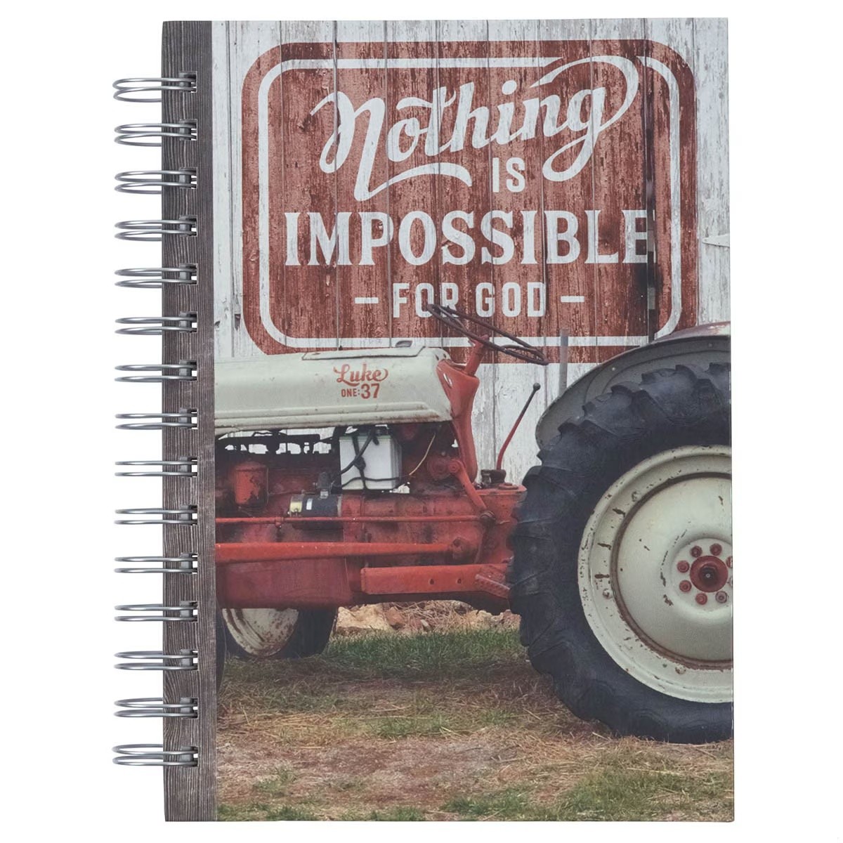 Diario Nothing is impossible (Lucas 1:37). Tapa dura. Espiral (inglés)