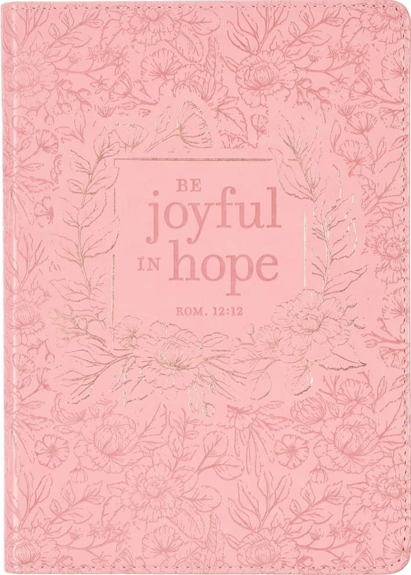 Diario Romanos 12:12. 2 tonos. Rosa (inglés)