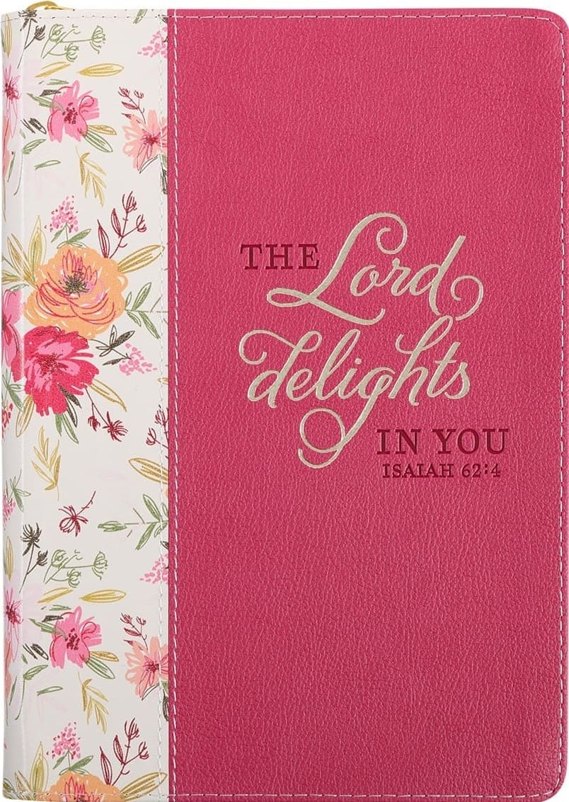 Diario Isaías 62:4. 2 tonos. Rosa baya floral (inglés)