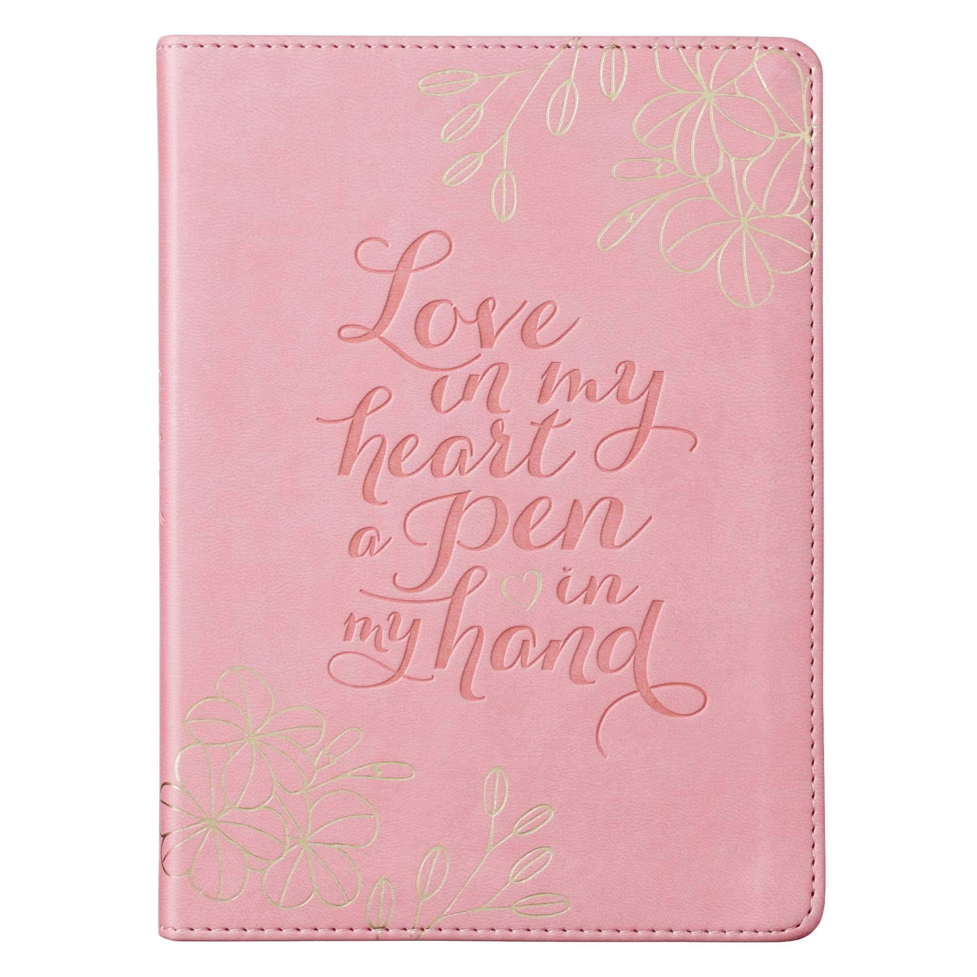 Diario Love in my heart. 2 tonos. Rosa